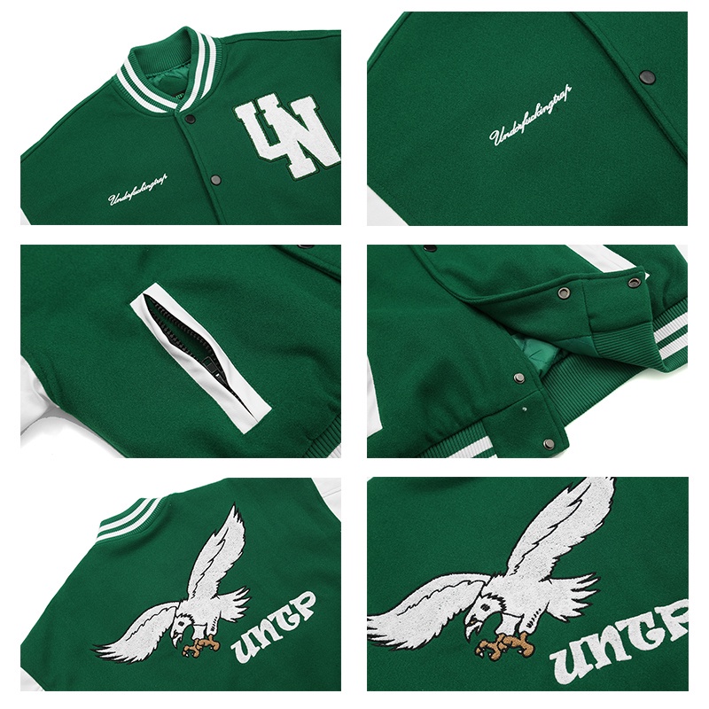 Áo Khoác Bóng Chày Thêu Hình Đại Bàng Phong Cách Hip Hop Cho Nam