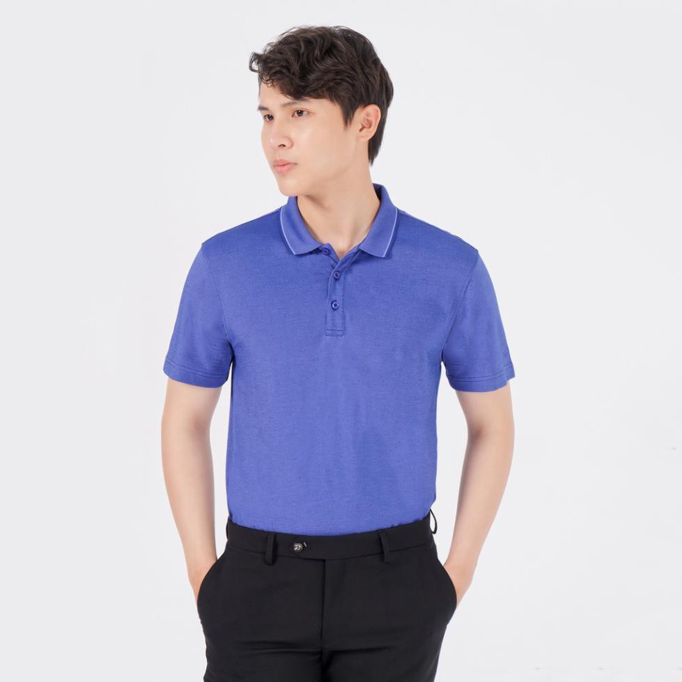 Áo Thun Nam Tay Ngắn Có Cổ Blentino PL2628 - Vải Cotton Da Cá Trơn Chống Nhăn