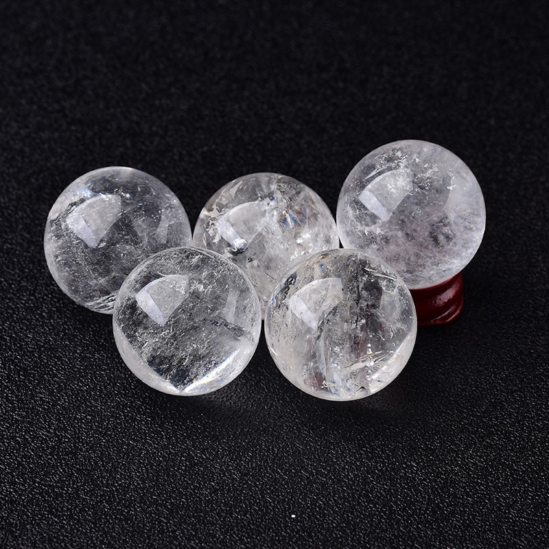 Đá Thạch Anh Pha Lê Tự Nhiên Trong Suốt 28-32mm Chất Lượng Cao Đứng