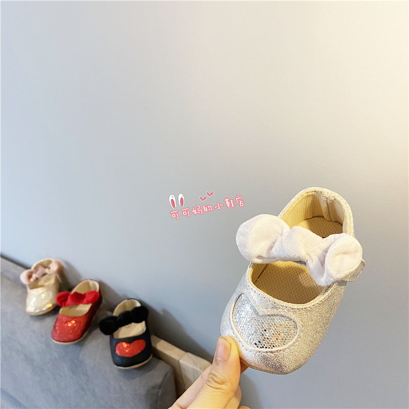 Giày Công Chúa Da Pu Đính Nơ Cho Bé Gái