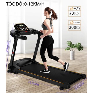 Máy tập chạy bộ điện trong nhà ST001- công xuất 3.0 HP , tốc độ 0.8-12km/h- Đo nhịp tim -tuehanshoop