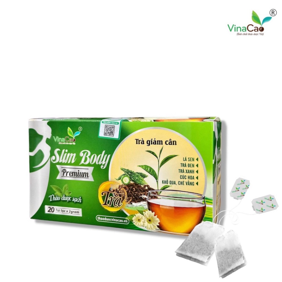 Trà giảm cân Slim Body Premium - Giảm cân, giảm mỡ máu, thanh nhiệt, mát gan
