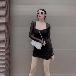 [ Hàng Hót ] Váy Body Tay Lưới mới về Siêu Hót (kèm ảnh thật)