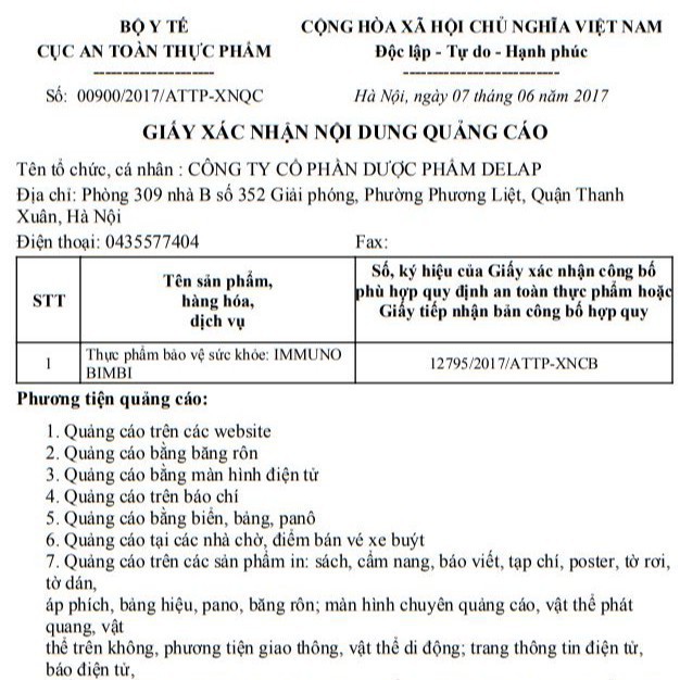 IMMUNO BimBi - Tăng đề kháng, Trẻ hết ốm vặt - Nhập khẩu chính hãng từ Ý