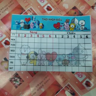 Thời khóa biểu Nhóm nhạc Nam Hàn Quốc