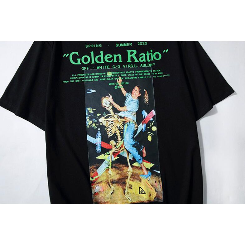 Off-White Áo Thun Tay Ngắn Chất Liệu Cotton In Hình Độc Đáo Thời Trang Dành Cho Cả Nam Và Nữ