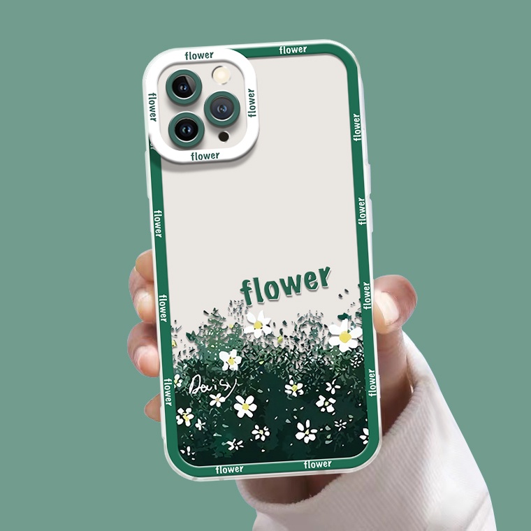 Ốp Điện Thoại TPU Dẻo Trong Suốt Họa Tiết Hoa Xinh Xắn Cho IPhone 14 13 Pro Max 12 11 XS XR X 8 7 6 6s 14 Plus