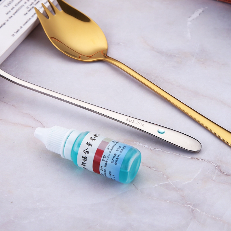 Muỗng tích hợp nĩa ăn bằng thép không gỉ đầy màu sắc tiện dụng cho nhà bếp