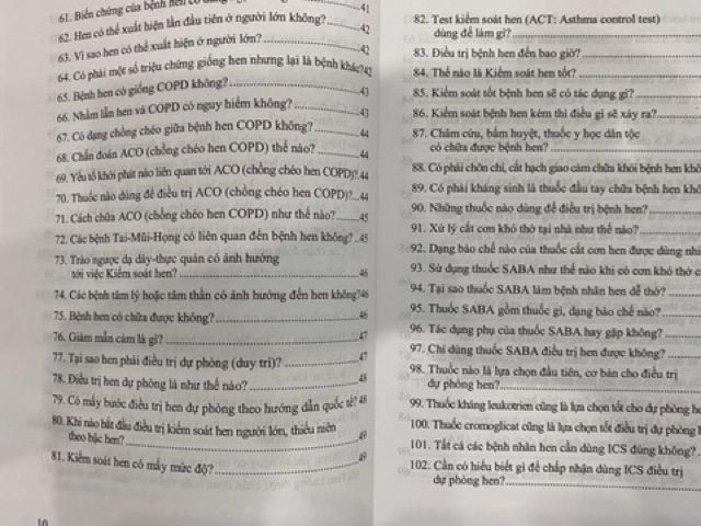 Sách - Những điều cần biết cho người bệnh Hen Phế Quản