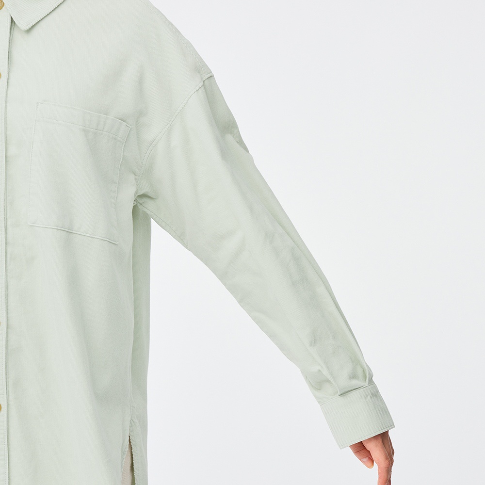 Áo sơ mi GU Nữ Oversized Vintage - Nhung Tăm ❤️