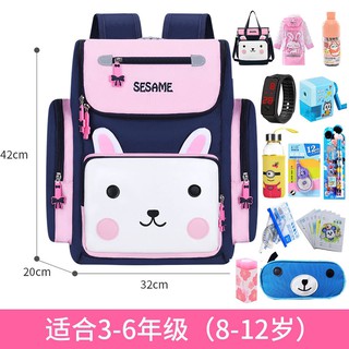 ❤️ 20 mẫu❤️ balo chống gù dáng hộp cho bé gái, cặp học sinh tiểu học có phát quang bảo vệ bé