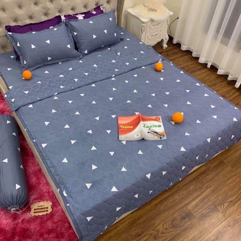 Set 3 món Ga Gối Poly đẹp mê ly nhiều mẫu xinh  Giặt máy giặt thoải mái , k bai, k xù