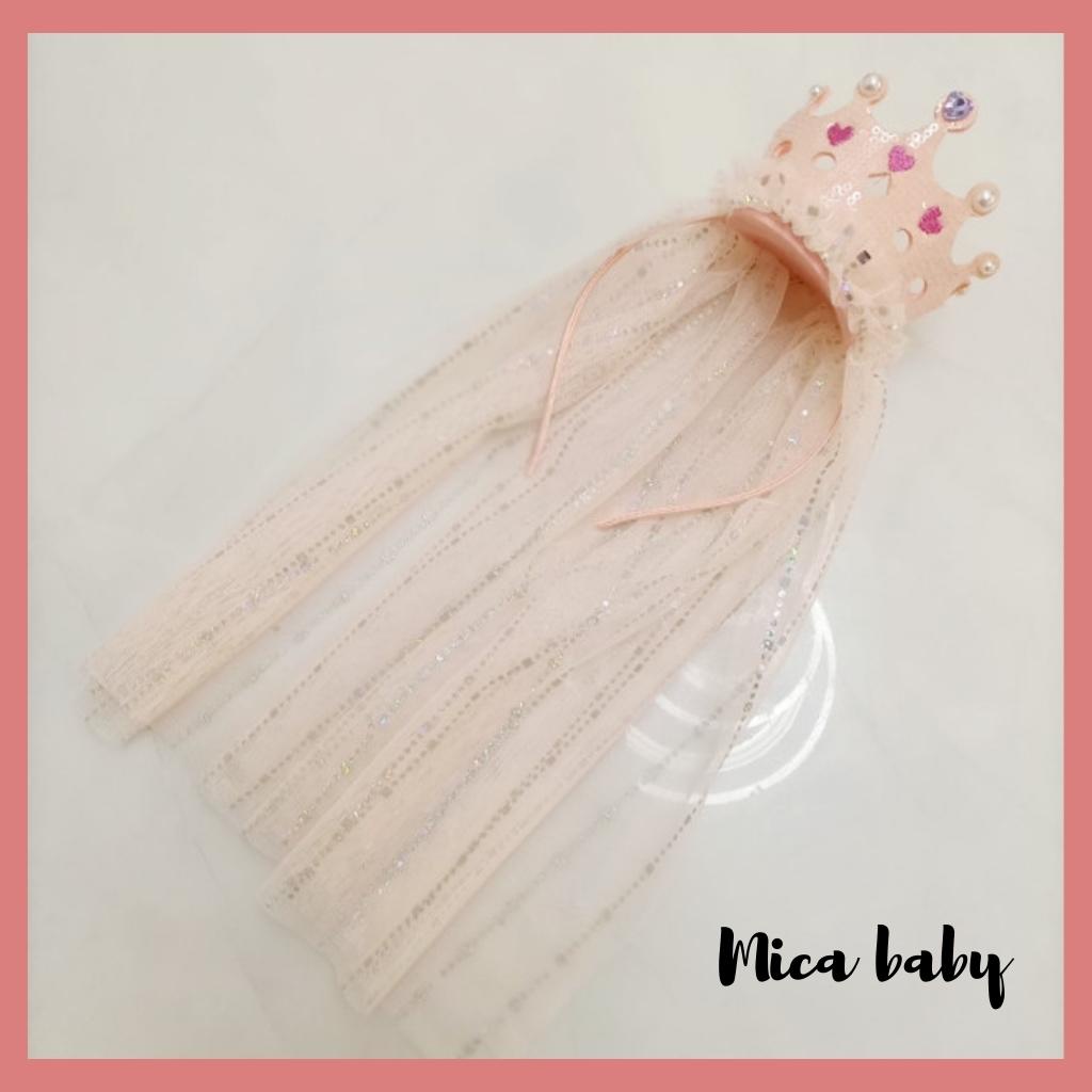 Bờm vương miện lấp lánh, bờm công chúa đáng yêu cho bé gái BD61 Mica Baby