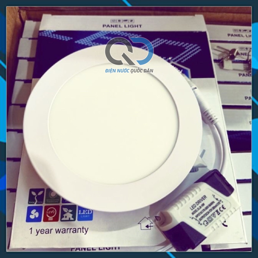 Đèn Led Panel Âm Trần siêu mỏng 12w phi 150 Trắng Vàng