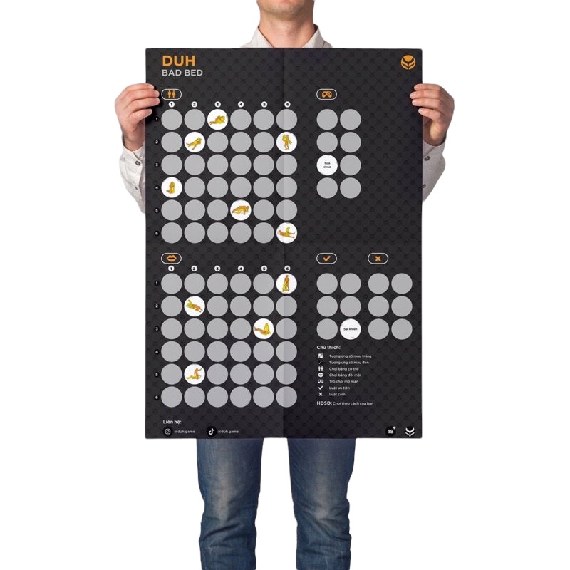 Hộp Bad Bed Make Love Trò Chơi Board Game Nâng Tầm Cảm Xúc Cho Cuộc Yêu