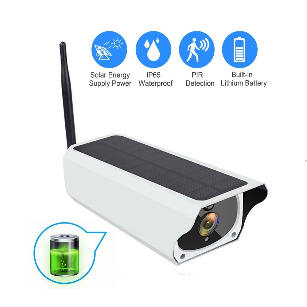 EVKVO - Bao gồm pin miễn phí - FHD 3MP Không thấm nước ngoài trời Wireless WiFi Solar Rechargeable Battery IP Camera CCTV Giám sát an ninh gia đình CCTV Camera Tầm nhìn ban đêm hồng ngoại PIR Phát hiện chuyển động Hai chiều âm thanh