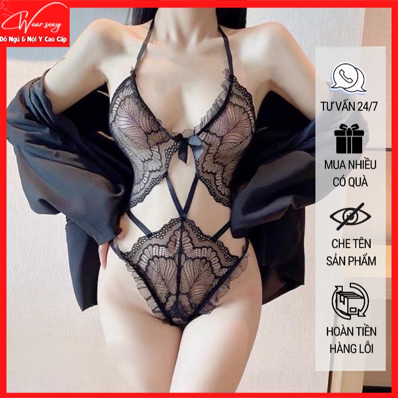 Bộ Đồ Ngủ Ren Dây Gợi Cảm Nóng Bỏng Cám Dỗ MS8298 [CWEAR.SEXY_ĐỒ NGỦ &amp; NỘI Y CAO CẤP]