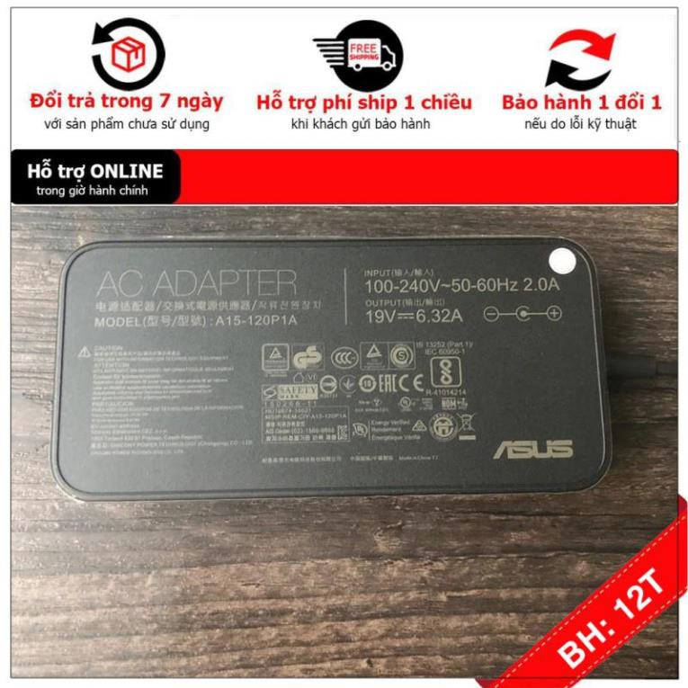 [BH12TH] ⚡️[Sạc zin] Sạc laptop Asus 19V - 6.32A - 120W Chân Kim nhỏ 6.0 *3.7mm ZIN