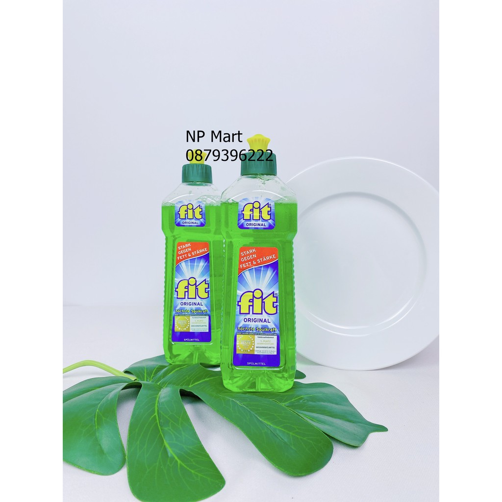 Nước rửa bát chén 500ml FIT Original số 1 của Đức Hàng nhập khẩu