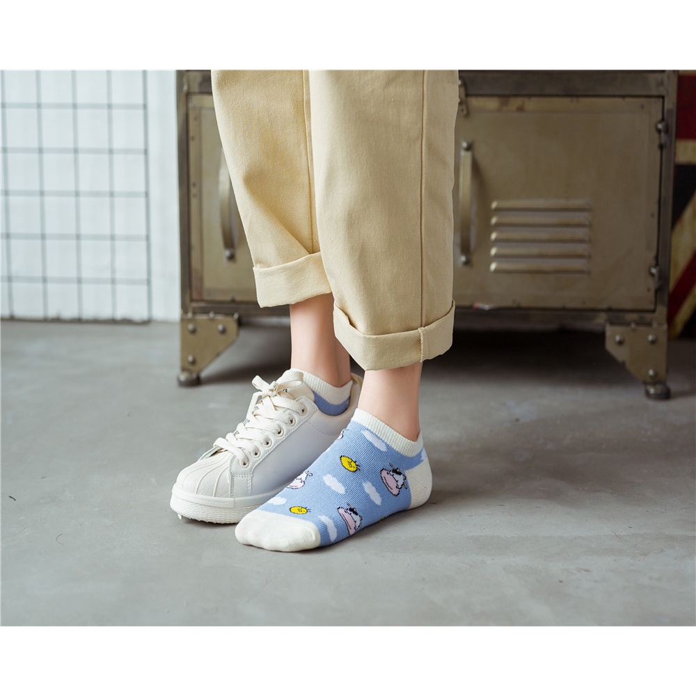 Tất vớ ngắn hình trứng ốp la, quả thơm dễ thương