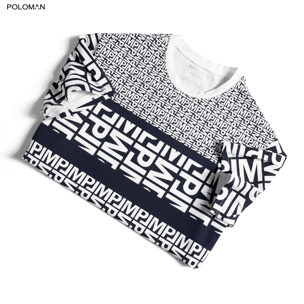 Áo thun nam cổ tròn CONAL in họa tiết vải cá sấu Cotton xuất xịn,chuẩn form,trẻ trung, năng động - POLOMAN | BigBuy360 - bigbuy360.vn