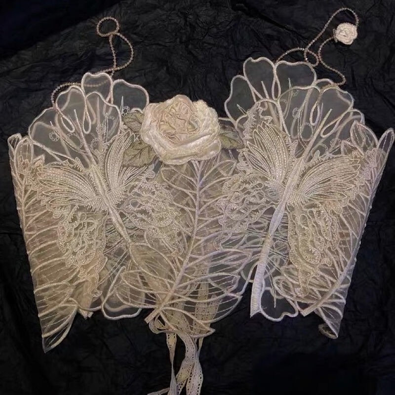 Áo Hai Dây Thêu Hoa Mùa Hè Phong Cách Mới Cho Nữ