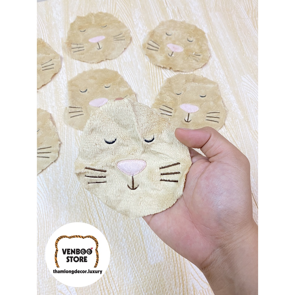 [Sale Nhanh] Sticker vải dán áo mũ nón | Miếng vải thêu hình gấu thỏ Decor đồ handmade