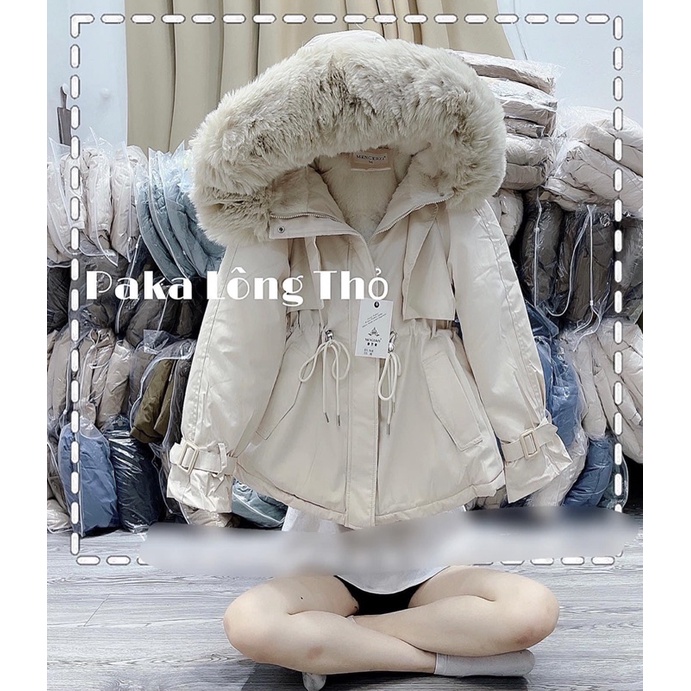 ÁO PHAO PARKA LÔNG THỎ LÓT LÔNG