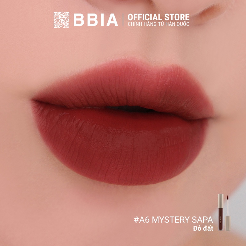 Son Kem Lì Bbia Last Velvet Lip Tint Asia Edition Version 2 - A6 Mystery Sapa 5g - Bbia Official Store