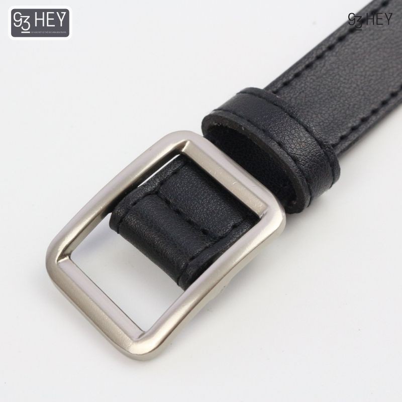 Thắt lưng nữ không lỗ khóa vuông 93HEY thắt lưng đơn giản thời trang hottrend 2022 TL02