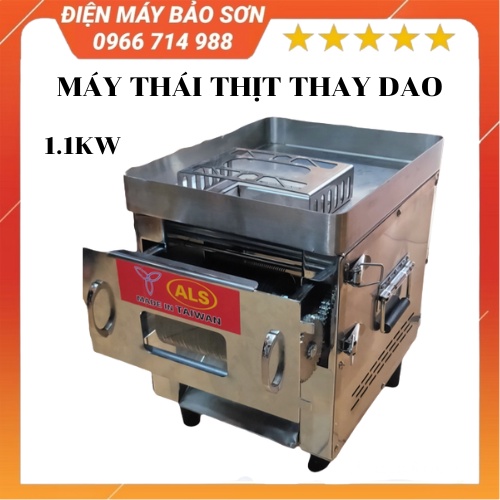 MÁY THÁI THỊT THAY DAO ALS-1100W CỠ DAO 2MM 2.5MM 3.5MM 5MM BẢO HÀNH 18 THÁNG