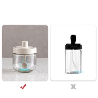 Bộ hũ đựng gia vị thuỷ tinh, lọ đựng gia vị có thìa