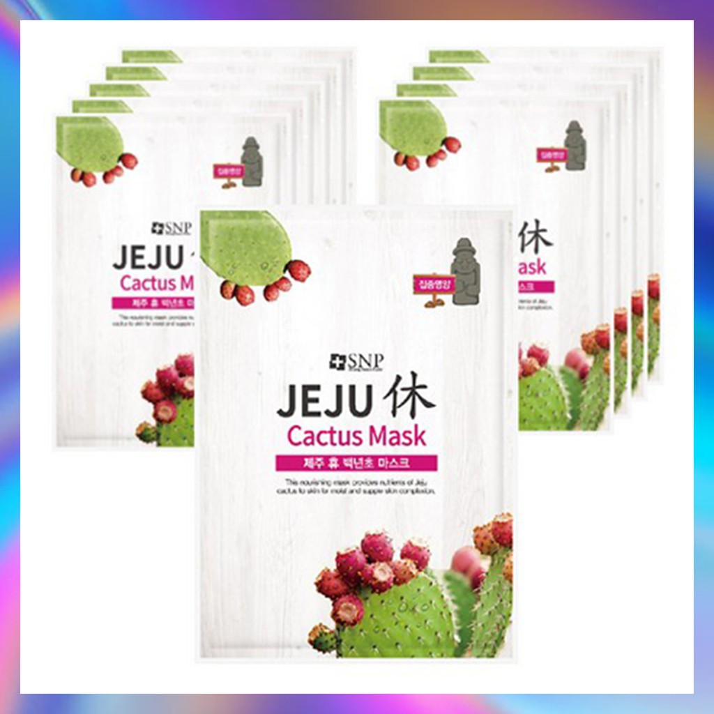 SNP Jeju Baeknyeoncho face Mask gói 10 gói [Vận chuyển từ Hàn Quốc]