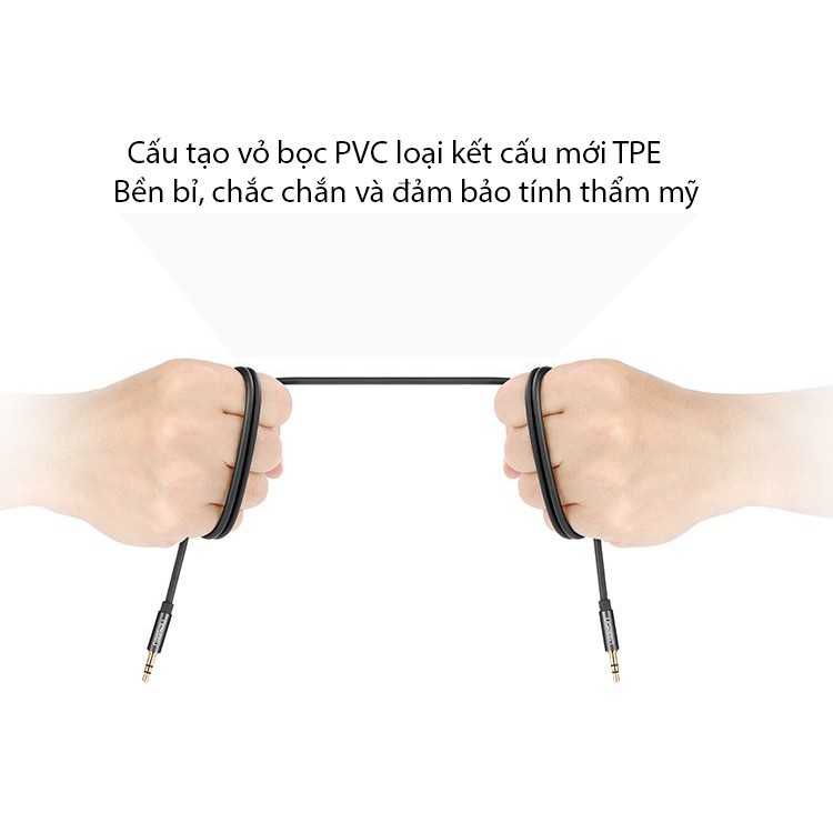 Cáp Audio 2 đầu 3.5mm (AUX) loại ngắn 3 mét UGREEN 10736 (màu đen) - Hàng chính hãng