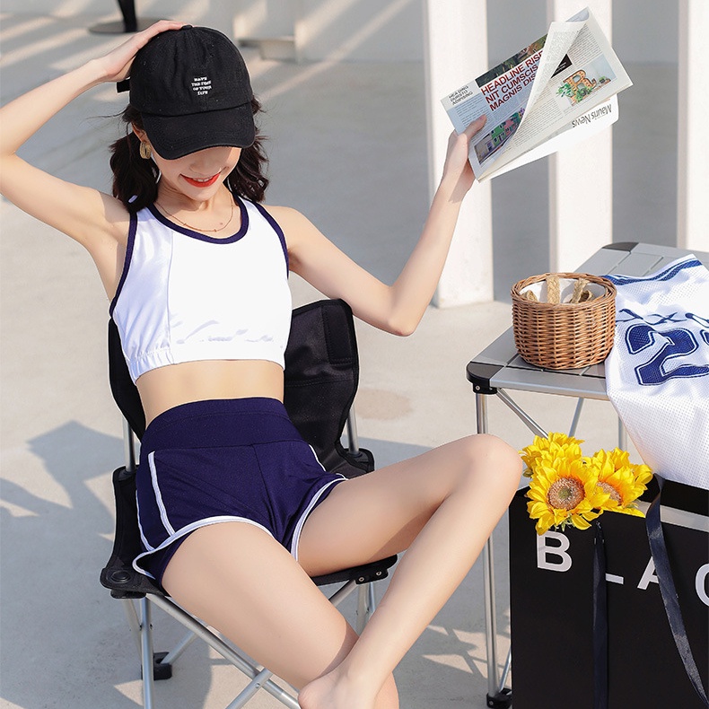 Bộ Đồ Bơi Ba Mảnh Thời Trang Hàn Quốc Gợi Cảm Cho Nữ