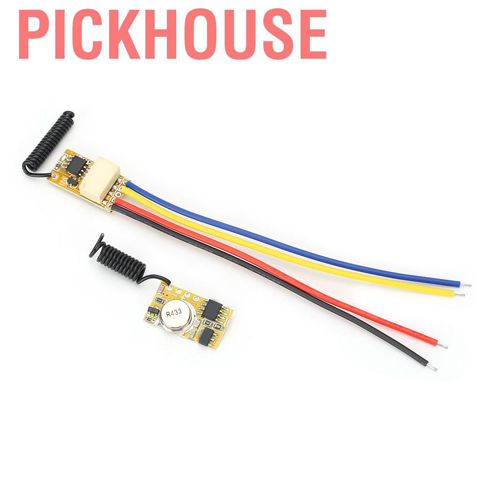 Pickhouse Mini remote switch 3.7V 4.5V 5V 6V Relay transmitter-receiver module with low