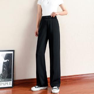 Quần Dài Ống Rộng Lưng Cao Phong Cách Hàn Quốc Thời Trang Cho Nữ