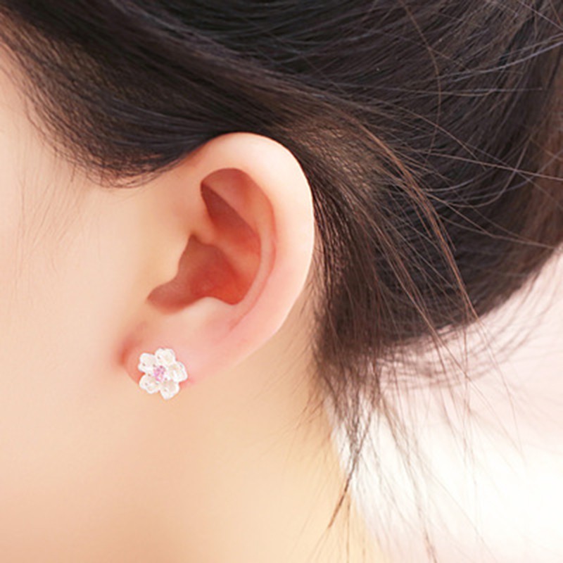 Bông tai bạc 925 thời trang cho phụ nữ