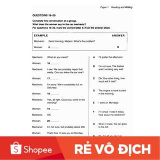 Key English Test (KET) - full 7q - Tặng Audio