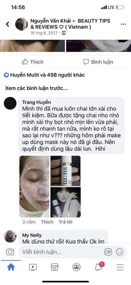 Mặt Nạ Thải Độc Sủi Bọt Sum37 Hàn Quốc Gói Sample 2ml Sạch Sâu Lỗ Chân Lông, Hút Dầu,Trắng Da myphamhanquoc