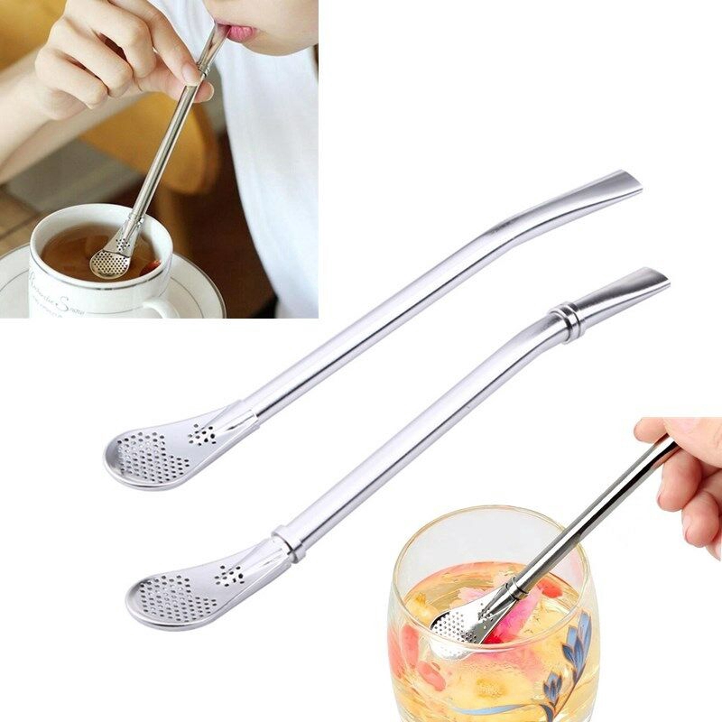 Ống Hút Lọc Nước Bằng Thép Không Gỉ Tiện Dụng Cho Yerba Mate
