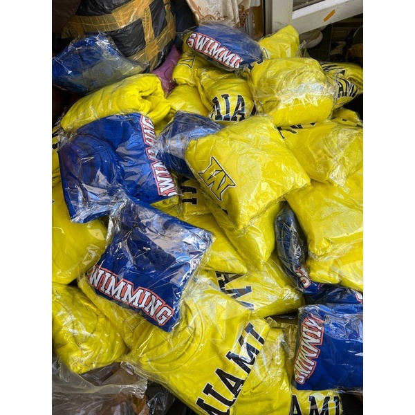 Áo sẵn Vàng/Xanh