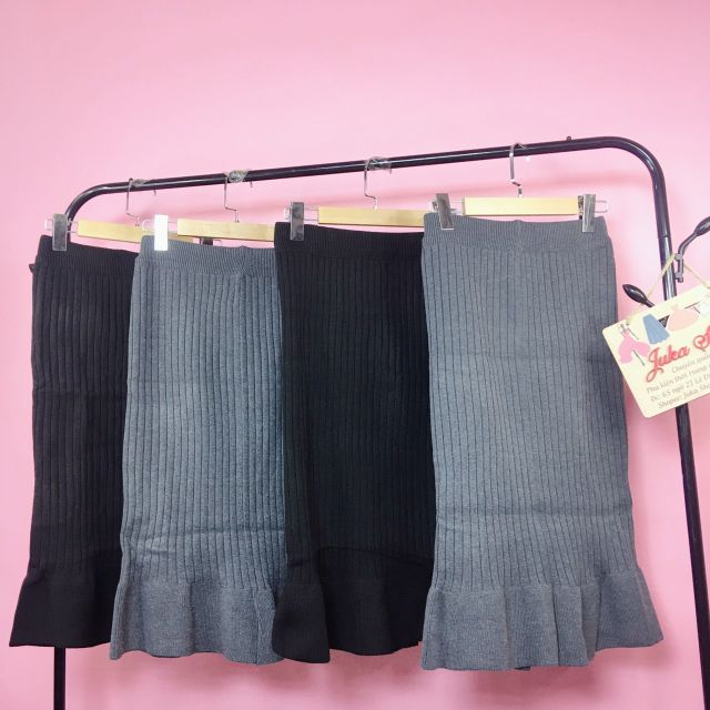 Chân váy len dài -chân váy len dáng đuôi cá hàng quảng châu cao cấp loại 1 Juka Shop | BigBuy360 - bigbuy360.vn
