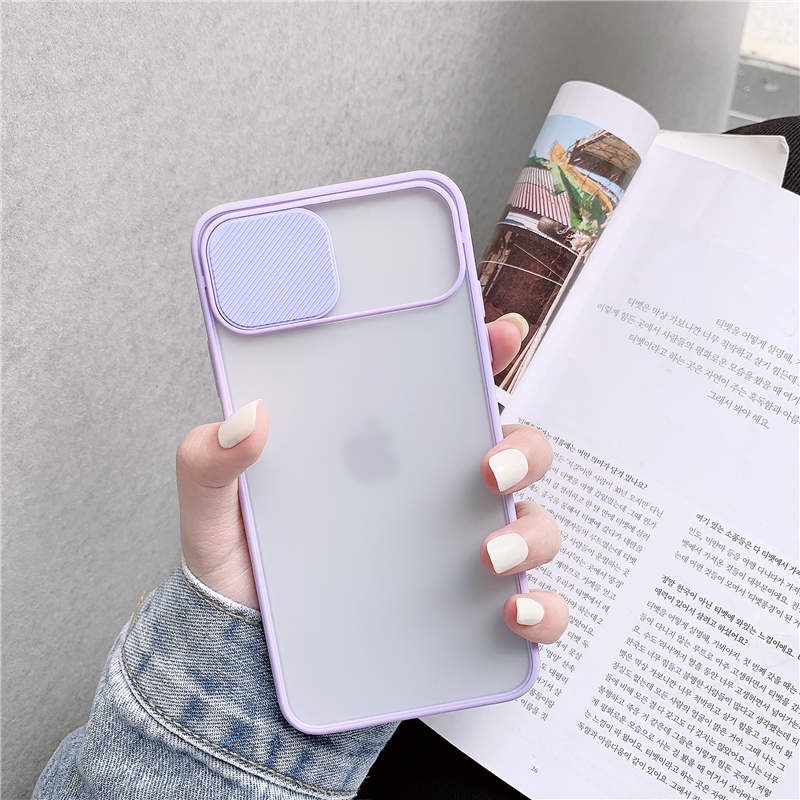 Ốp lưng iphone nắp trượt nhám 5/5s/6/6plus/6s/6splus/7/7plus/8/8plus/x/xr/xs/11/12/pro/max/plus/promax - Awifi Case P1-1