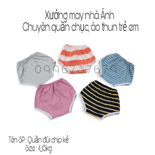 Set 10 quần đùi chip kẻ, họa tiết cho bé