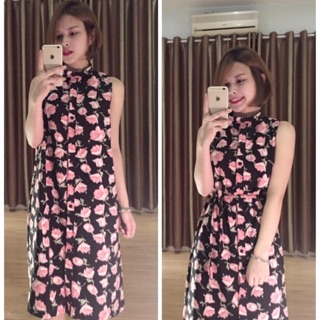 Váy hoa suông rộng váy hottrend cá tính cho Nàng dạo phố Váy body Anna Store