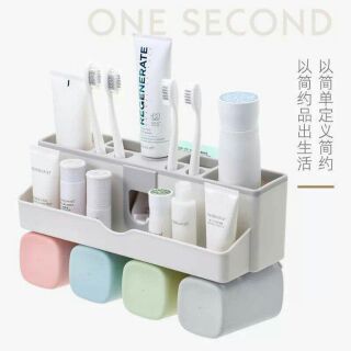 Bộ nhả kem đánh răng lúa mạch kèm 2 cốc, 3 cốc và 4 cốc