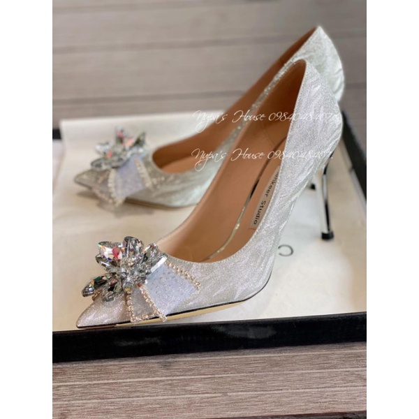 Giày cao gót đá chùm