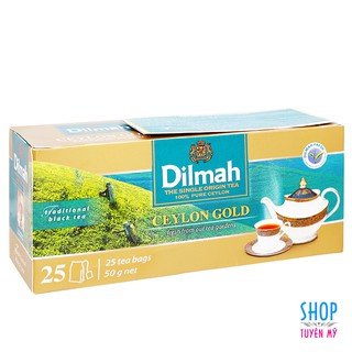 Trà đen túi lọc Ceylon Gold Dilmah Gold - 50g