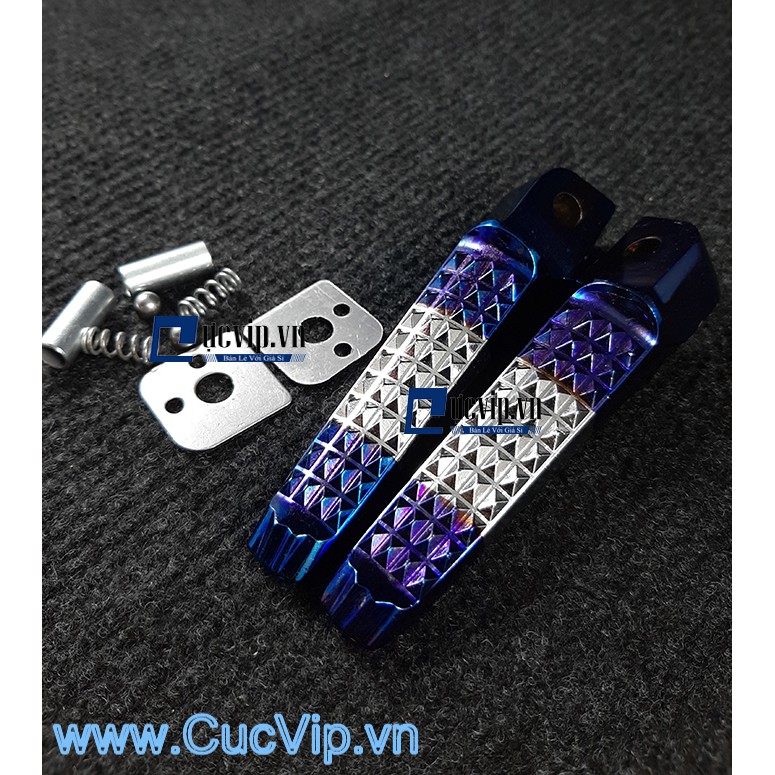 Gác Chân Mạ Titan Phối Sọc Trắng 1522